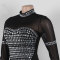 Sexy rhinestone see through patchwork slim fit split elastic dress
