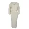 Two piece set of cardigan silhouette sweater with hip wrap skirt