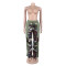 Printed contrasting drawstring printed wide leg floor pants
