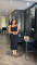 Black lace knitted short suspender slit lotus leaf edge skirt set skirt