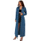 Women's clothing European and American fashion new denim plaid fringe cardigan jacket style dress