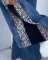 Fashionable design jeans sexy spicy girl zipper slit leopard print splicing high waist wide leg pants for women