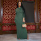Women's Knitted Outdated Popular Fashion Slimming Long Sleeve Threaded Dress