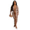 Hot selling color printed sexy V-neck long sleeved slit dress long skirt