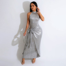 Fashionable women's African style sleeveless dress party dress new