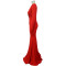 Women's solid color sexy V-neck slit temperament bag hip long skirt dress