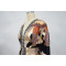 Hot selling color printed sexy V-neck long sleeved slit dress long skirt