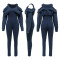 Fashionable women's hot washed distressed sexy off shoulder tight jumpsuit new