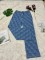 Fashionable and casual temperament, slim fit trend, jacquard wide leg long jeans