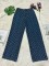 Fashionable and casual temperament, slim fit trend, jacquard wide leg long jeans