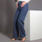 Fashionable and casual temperament, slim fit trend, jacquard wide leg long jeans