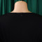 Women's fashion pleated elegant V-neck large skirt