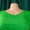 Women's fashion pleated elegant V-neck large skirt