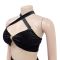 Fashion women's solid color sexy strapless pants two-piece set new