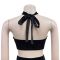 Fashion women's solid color sexy strapless pants two-piece set new