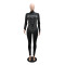 Long sleeved jumpsuit with hot stamping and tight fitting, fashionable nightclub women's clothing