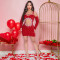 Falling shoulder hollowed out diamond embellished sequin skirt, sexy and spicy girl wrapped hip dress
