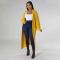 Solid color long sleeved jacket with thickened sweater style