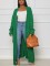 Solid color long sleeved jacket with thickened sweater style