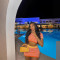 Women's sexy hollow out perspective lapel knitted shorts set