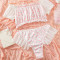 Sexy lingerie set, sexy and seductive printed chest wrapped thong two-piece set