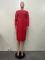 Autumn and winter fashion casual round neck dress (4 colors) optional