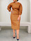 Autumn and winter fashion casual round neck dress (4 colors) optional