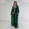 Solid color long sleeved jacket with thickened sweater style