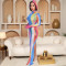 Performance costumes, nightclubs, bars, sexy dresses, hooded styles, high slit long dresses, women's clothing