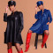 Autumn and winter new leather PU loose solid color patch bag dress  Excluding hats