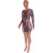 Fashionable and sexy hollow valley abstract dress
