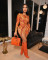 Fashionable and sexy hollow valley abstract dress
