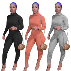Women's Winter New Fashion Style Solid Color Knitted Set