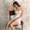 Dress sexy lace camisole backless slim fit short skirt backless spicy girl dress