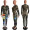 Women's camouflage suit two-piece set