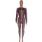 Fashion women's brown two-piece set, sexy tight pants, long sleeved two-piece set