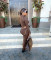 Fashion women's brown two-piece set, sexy tight pants, long sleeved two-piece set