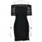 Women's sexy off shoulder dress, European and American sexy strapless slim fit with ruffled edges and hip hugging skirt