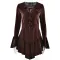 Hot selling patchwork ruffle edge slim fit short skirt, fashionable and sexy V-neck strap women's dress