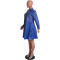 Autumn and winter new leather PU loose solid color patch bag dress  Excluding hats