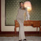 Ladies' elegant high neck fishtail dress cross-border sexy round neck long sleeved tight fitting dress