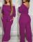 women's new fashionable and elegant plus size wide leg jumpsuit