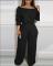women's new fashionable and elegant plus size wide leg jumpsuit