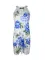 Fashionable Chinese style buckle sleeveless printed women's dress
