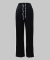 Autumn and winter contrasting elastic waistband drawstring loose straight leg pants, casual fashion with plush sports pants