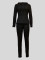 Autumn and winter casual women's sports long sleeved hooded top, tight pants, solid color fitness suit