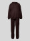 Autumn and Winter Women's Plush Sports Loose Hoodie Top Drawstring Pants Casual Set