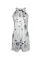 Fashionable Chinese style buckle sleeveless printed women's dress