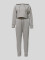 Women's hooded sweatshirt, casual pullover top, drawstring pocket pants, sports suit