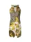 Fashionable Chinese style buckle sleeveless printed women's dress